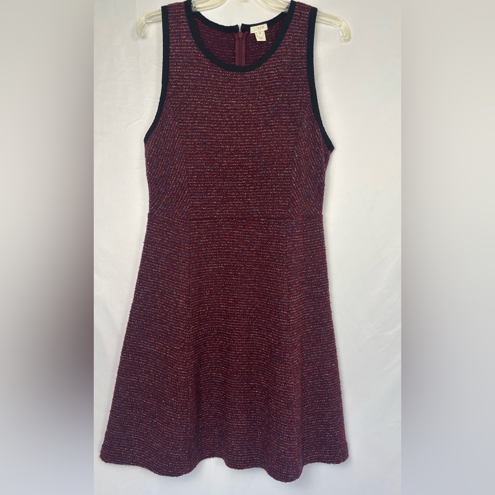 J- Crew Dress 
Red Black white Blue in color